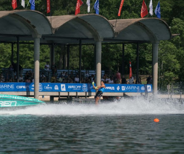 Slalom skiing at the US Masters