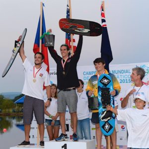 Men Waterski Trick Podium