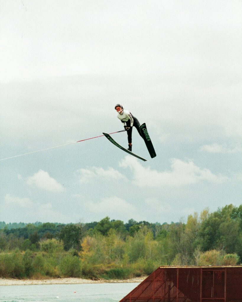 Elena Milakova-Thomsen  has held the world skifly record since 2002