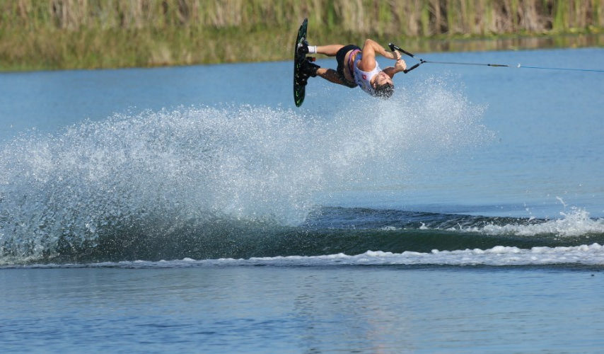 Joel Poland tricks at the 2021 World Championships