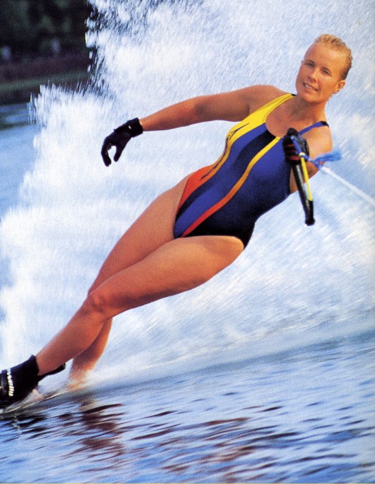 Sweden's four-time world slalom champion, Helena Kjellander.