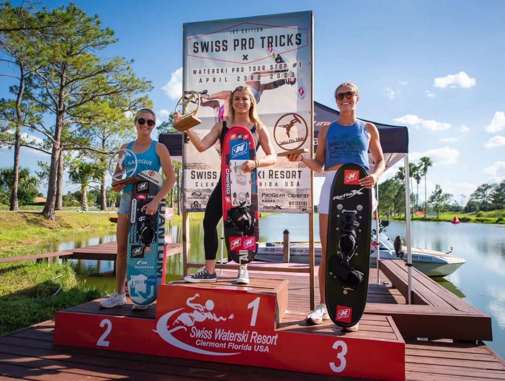 Women's podium from the 2023 Swiss Pro Tricks