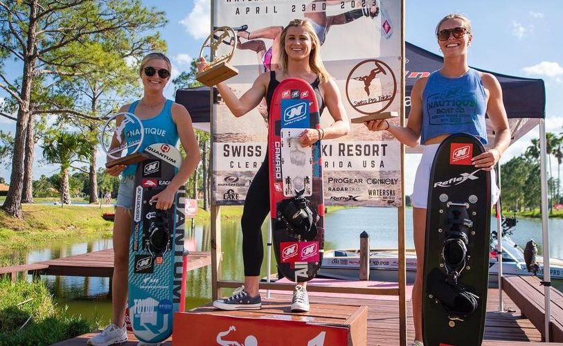 Women's podium from the 2023 Swiss Pro Tricks