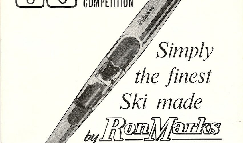 1966 Ron Marks Advertisement. Vintage Water Ski