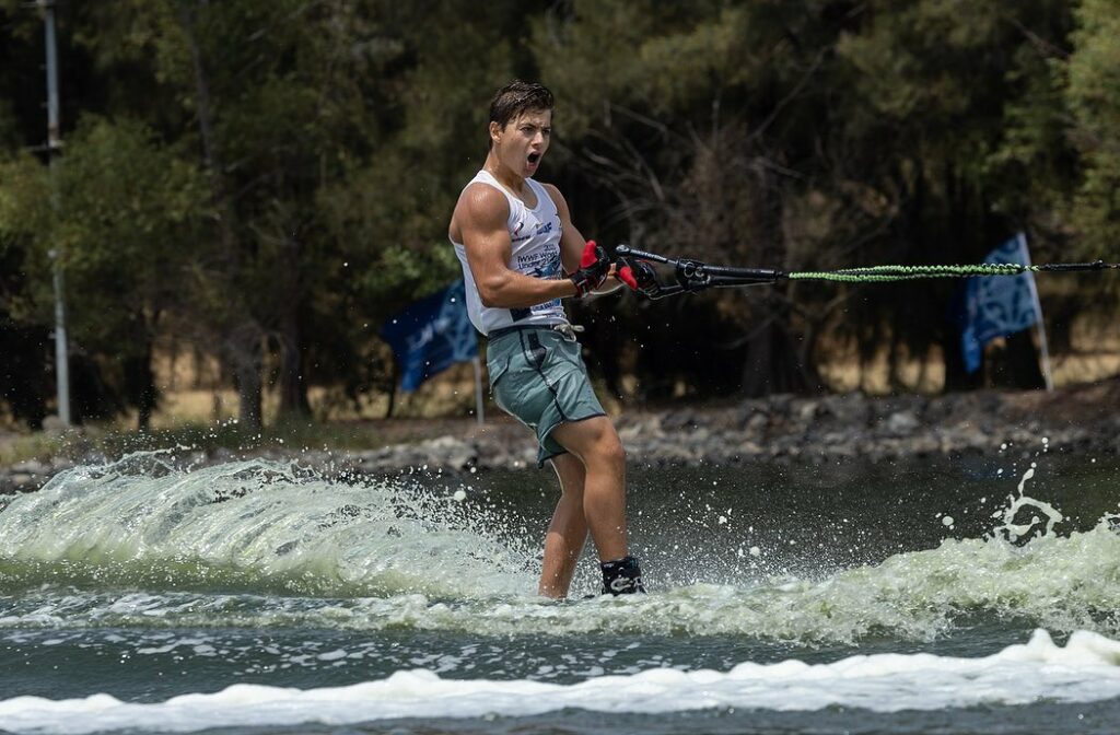 Jake Abelson at the 2023 Under-21 World Championships