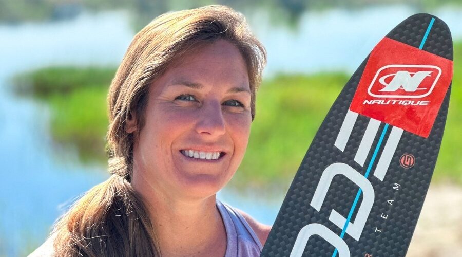 Regina Jaquess signs with Nautique Boats