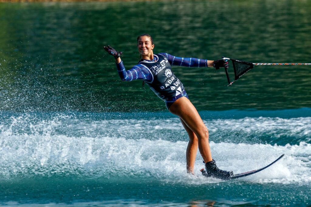 Peru's Christiana De Osma competes at the San Gervasio Junior Challenge