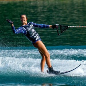 Peru's Christiana De Osma competes at the San Gervasio Junior Challenge