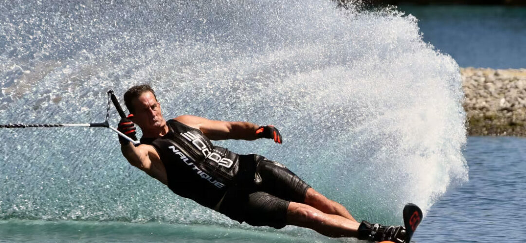 Greg Badal slaloms at the US Waterski National Championships