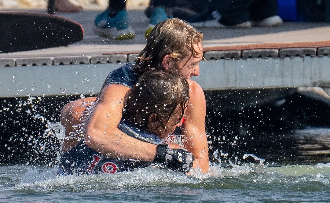 The Eade brothers at the U17 world waterski championships in Calgary, Alberta, Canada.