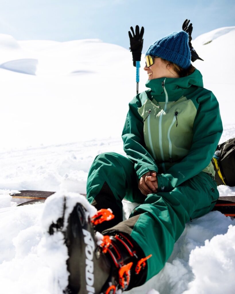 Jaimee Bull cross trains through winter on snow